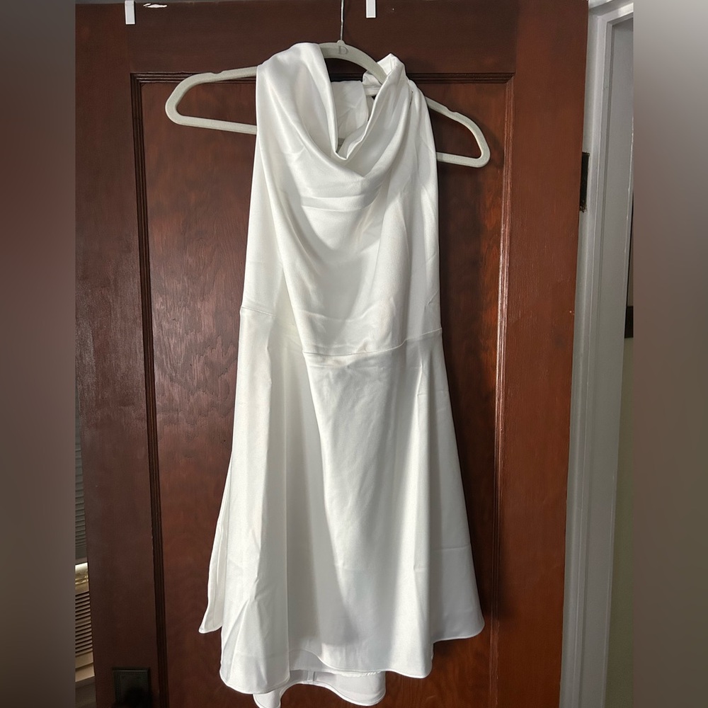 Abercrombie & Fitch White Halter Dress